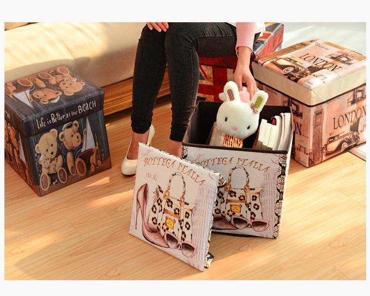 panier tabouret pliable