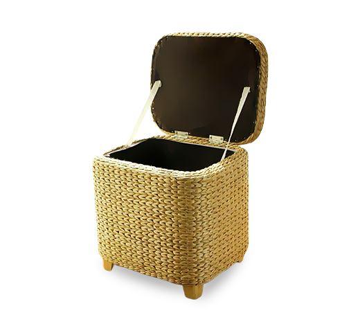 Panier Tabouret Rotin