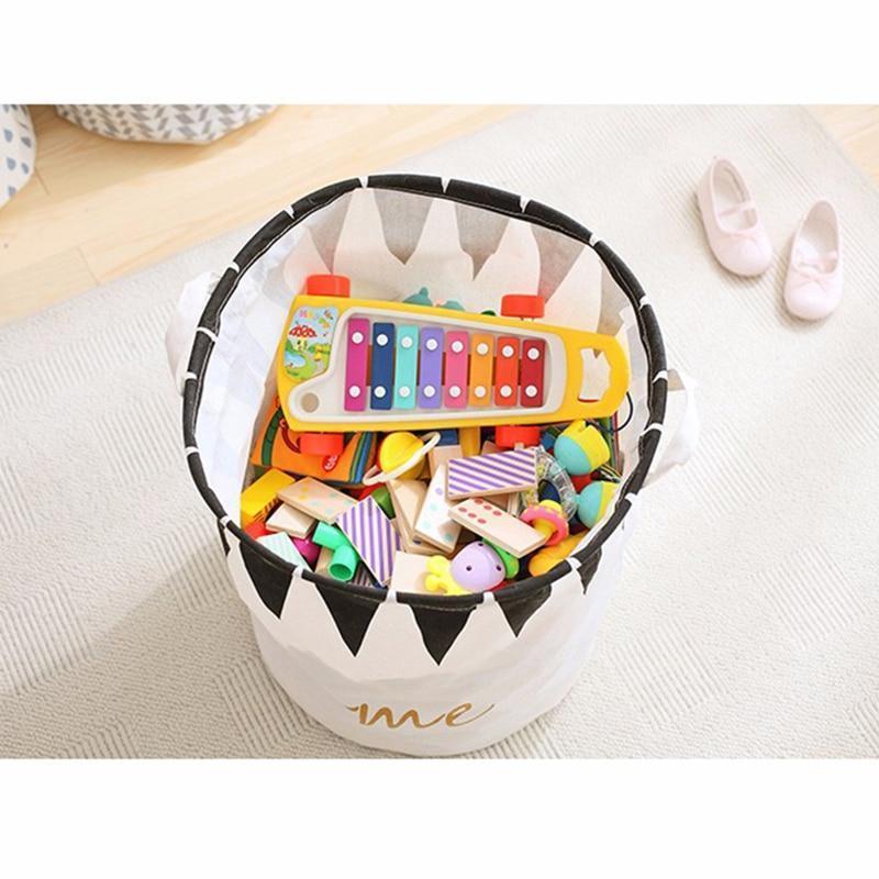 panier à jouets blanc