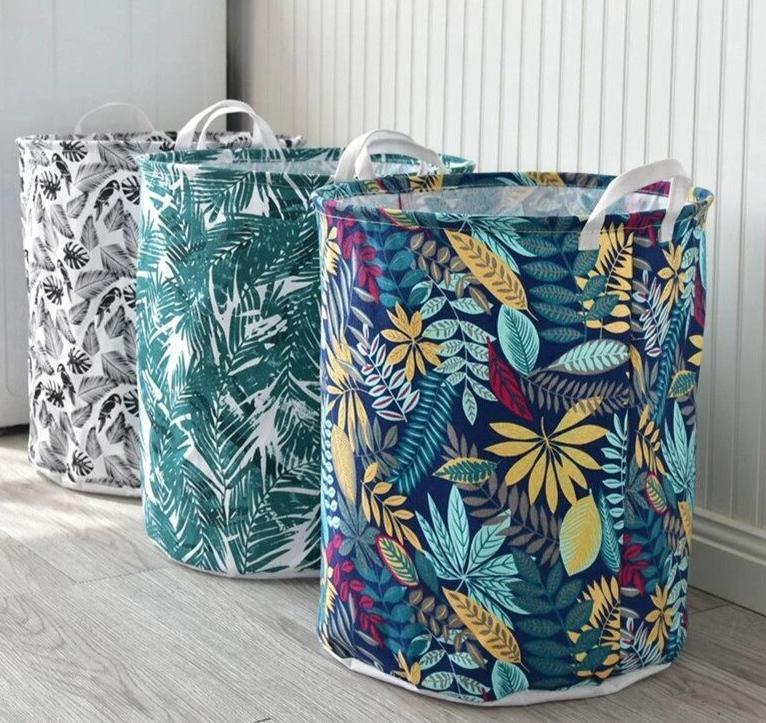 paniers à linge tropicaux