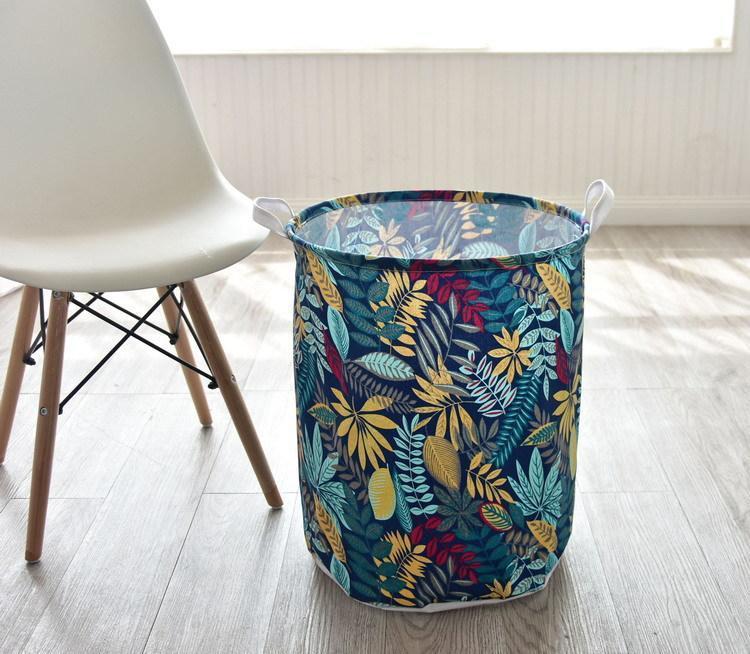 Panier à Linge Tissu Bohême Tropical