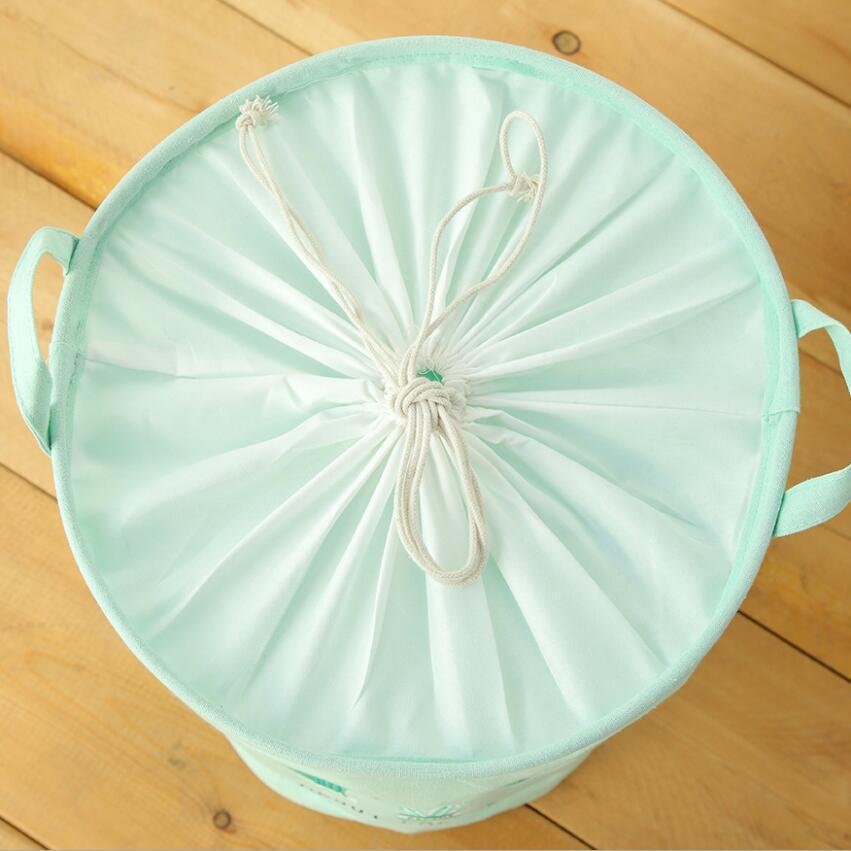 panier en tissu vert cactus filet