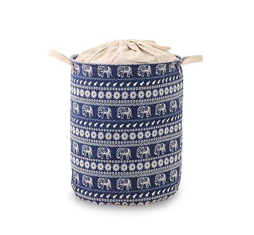 Panier Bleu avec Cordon de Serrage