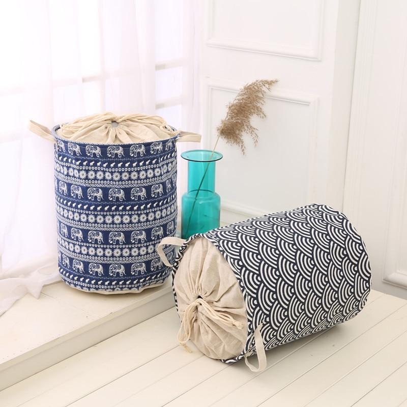 paniers de rangement à linge tissu