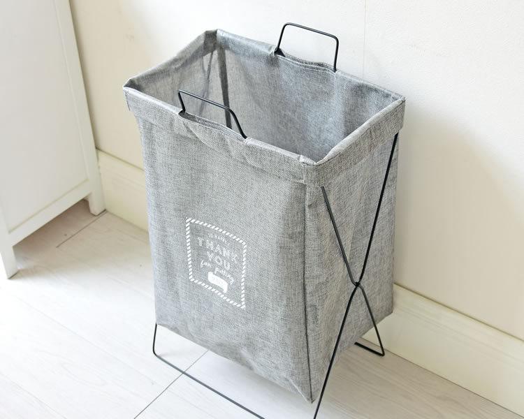 panier convertible tissu gris