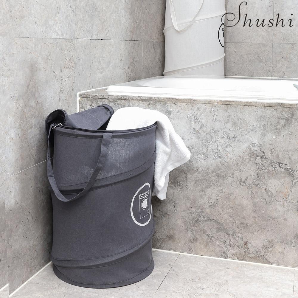 panier à linge Tissu dans la salle de bain