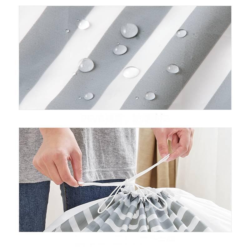 Panier Linge sac tissu qui se retrousse Blanc
