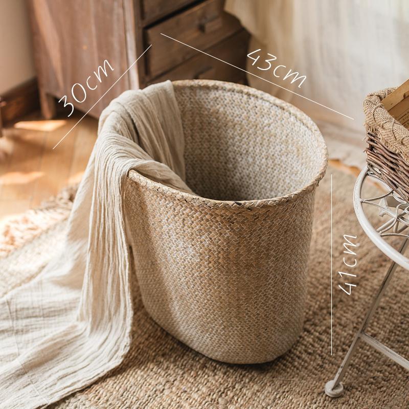 Corbeille à Linge Tressé Blanc
