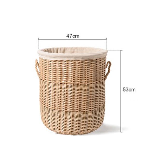 Panier de Linge en Osier Style Nordique - Radius L +