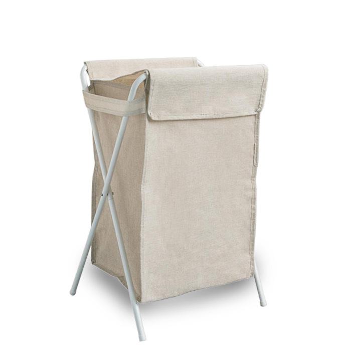 Panier de Linge Pliable Beige