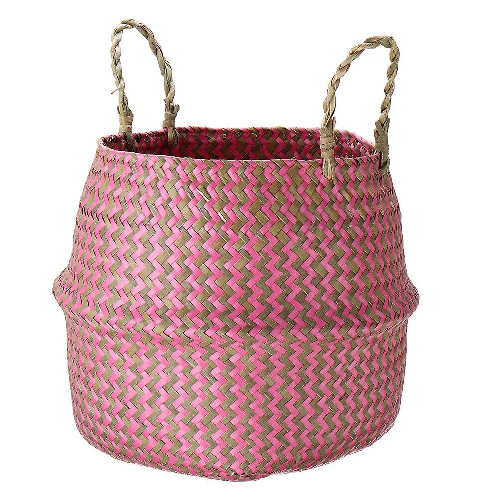 Panier en Jonc Rose