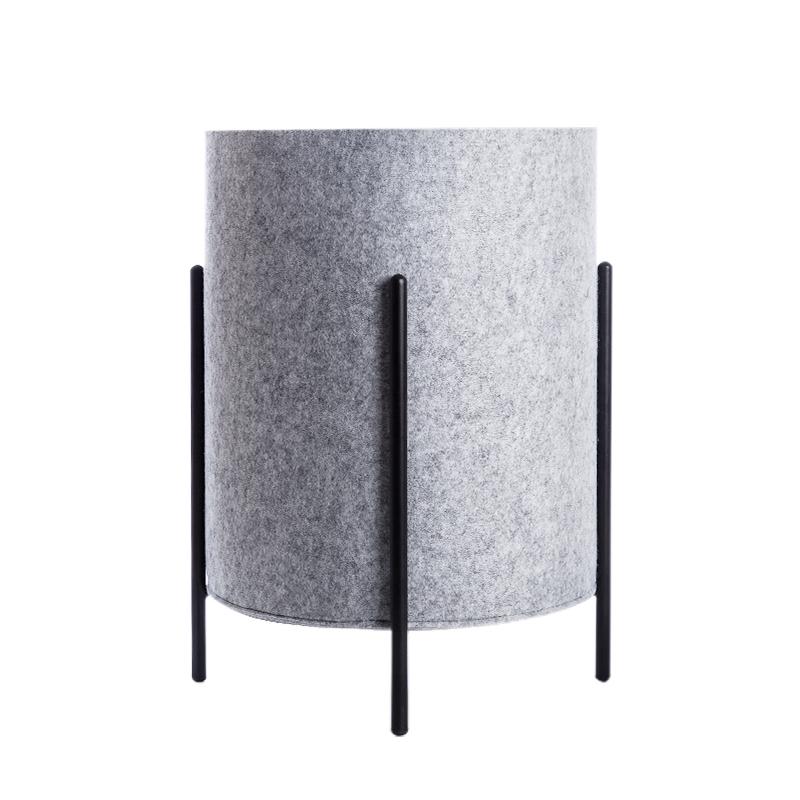 Panier sur Pied Design Gris