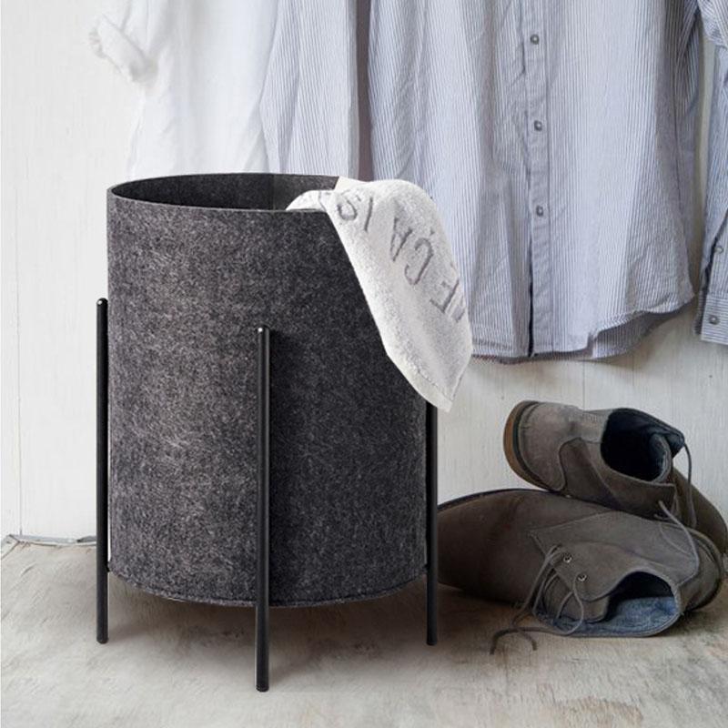 Panier sur Pied Design Gris