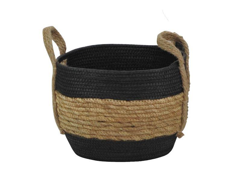 Panier Tressé à Linge Fibre Végétale