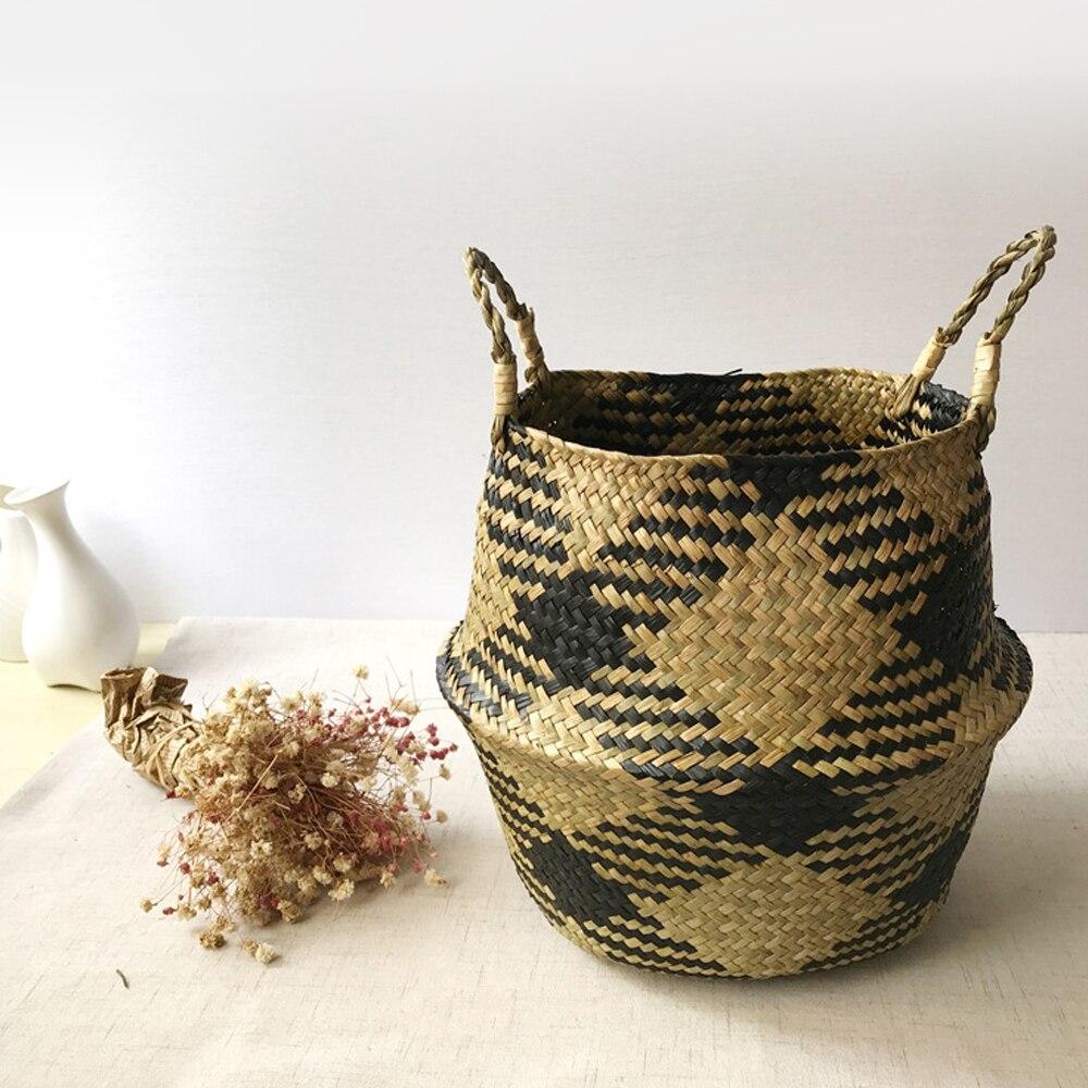 Panier Coloré en Jonc de Mer