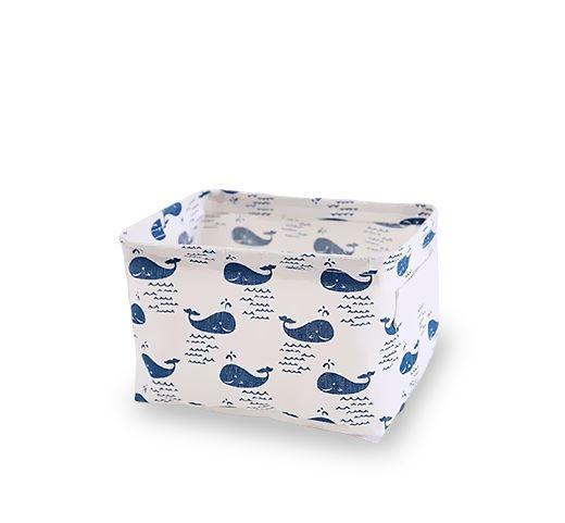 Petit Panier à Linge Rectangulaire Baleines