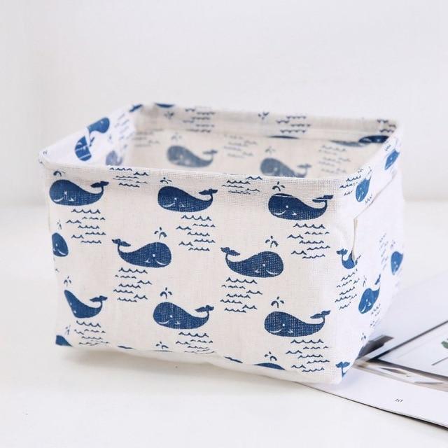 panier rectangulaire à linge baleines
