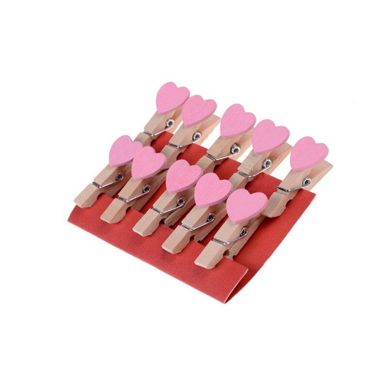 Petite Pince à Linge Déco - Coeurs Roses