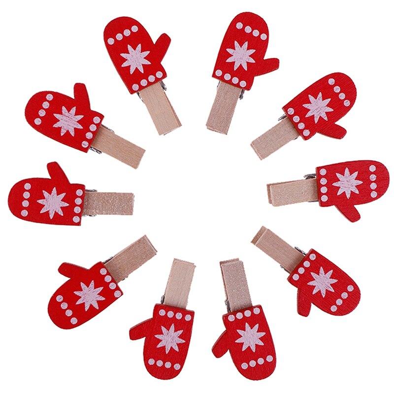 Petite Pince à Linge Déco - Gants de Noël