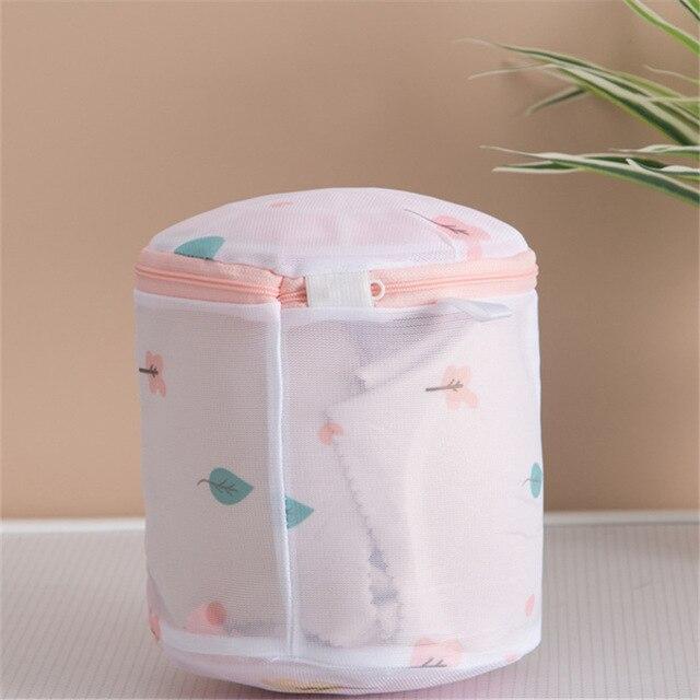 Petite sacoche à Linge Tissu Érable Bleu et Orange