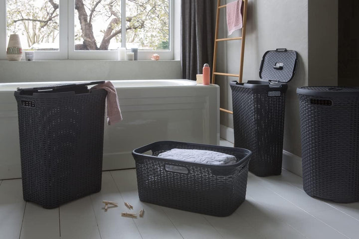 Panier à Linge Polyester Tressé Design