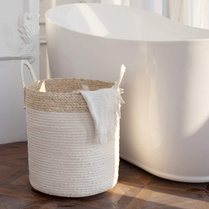 Panier à Linge en Rotin Souple et Chic