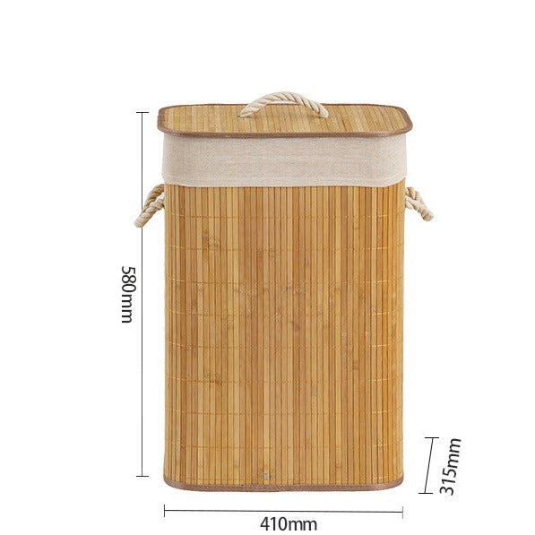 Panier à Linge en Bambou Bac Foldy