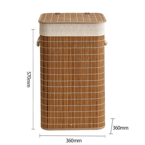 Panier à Linge en Bambou Bac Foldy