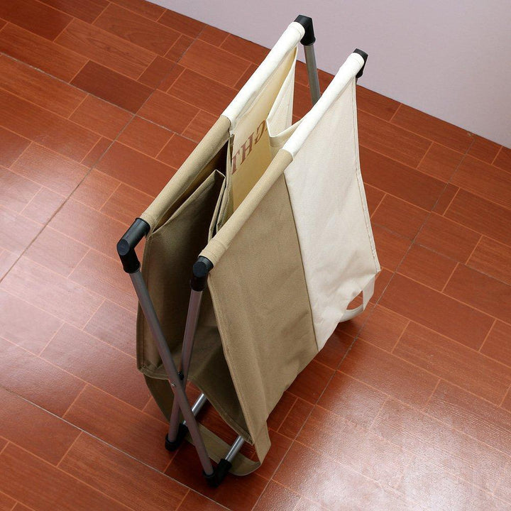 panier à linge 2 Compartiments pliable