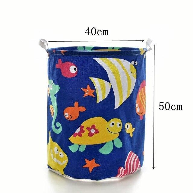 Panier à linge de bébé poissons