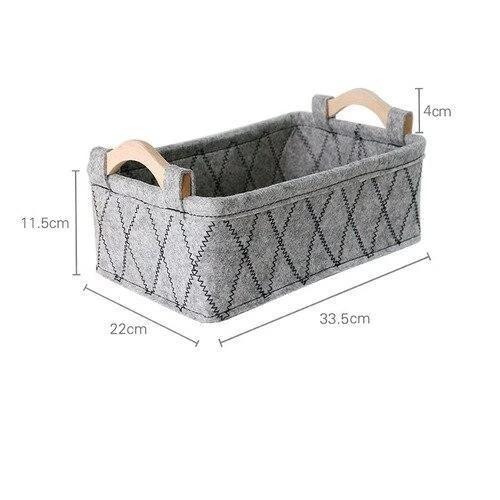 panier à linge en feutre moyenne taille