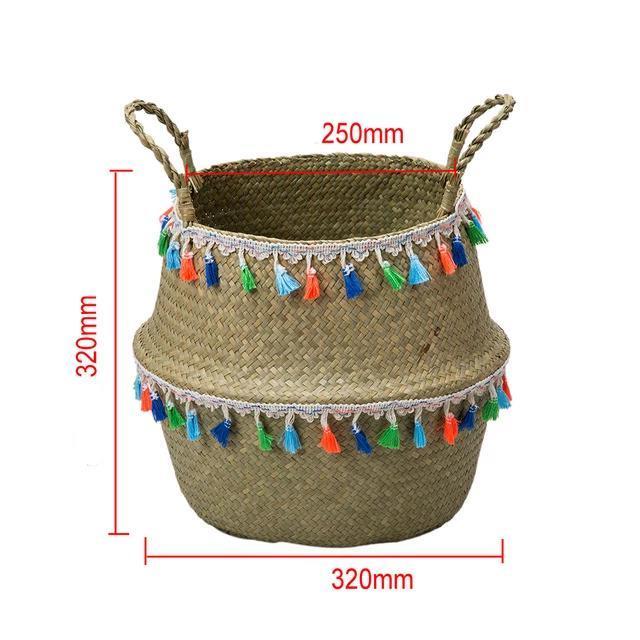 dimensions Panier Linge en design Aztèque