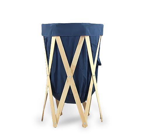 Panier de Linge Bois Bleu