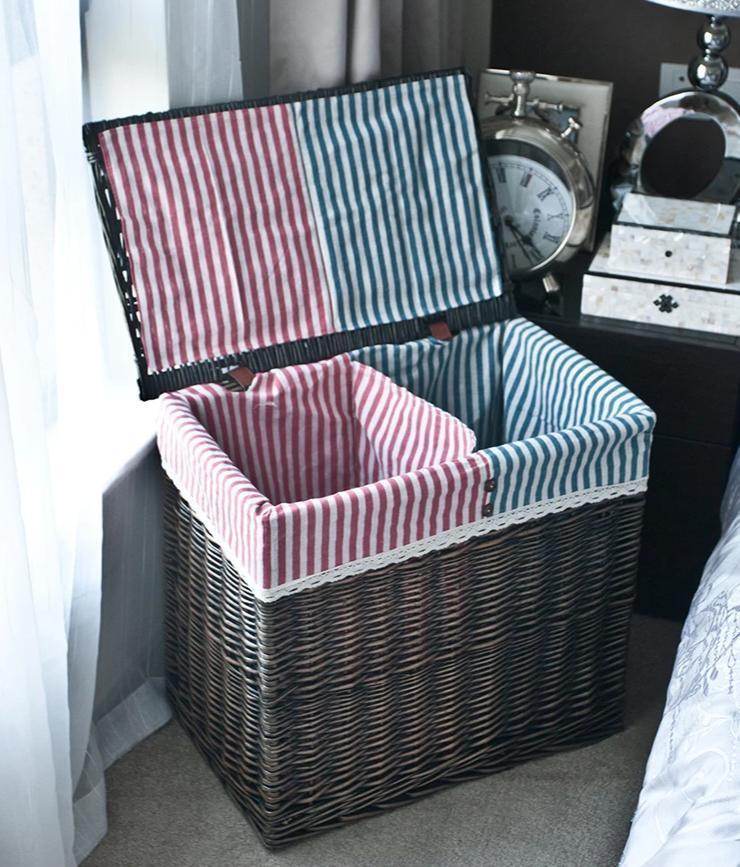 bac Linge Double Compartiment Osier