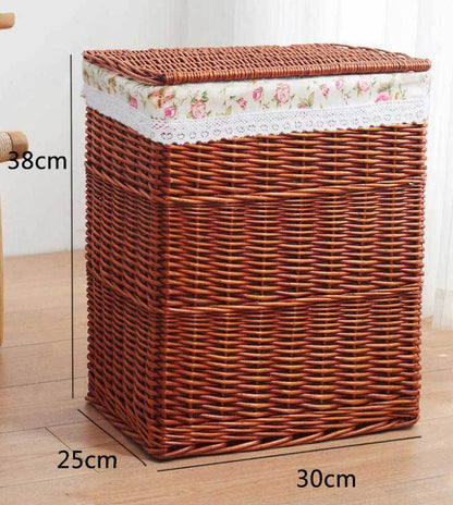 bac a linge en osier grand modele