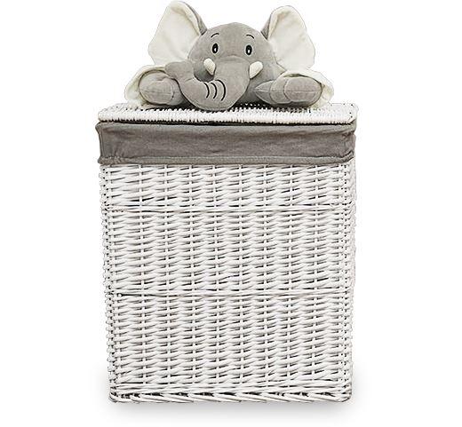 panier a linge osier elephant