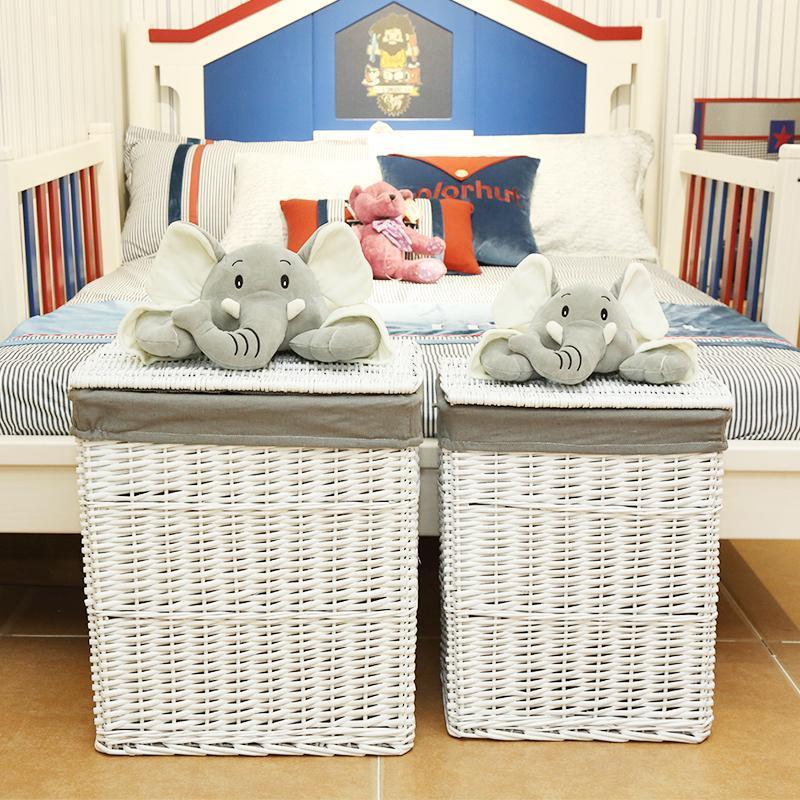 corbeille a linge osier elephant