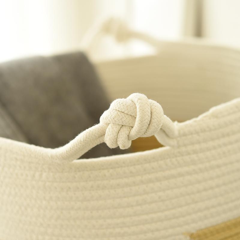 anses design panier linge coton bébé