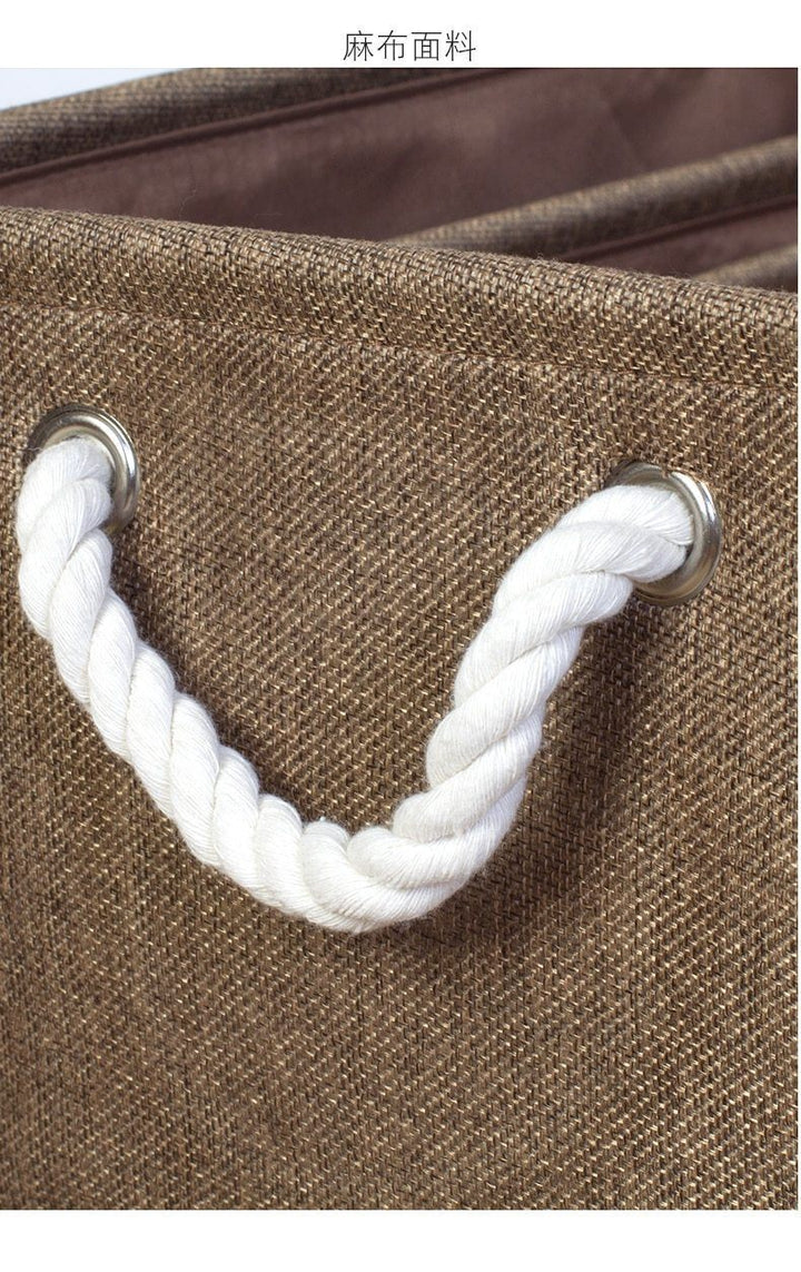 Panier à Linge Rectangulaire <br>Chocolat