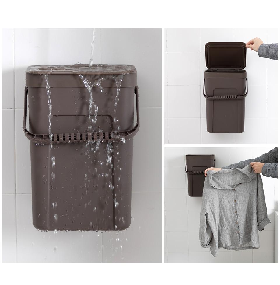 panier à linge suspendu marron imperméable