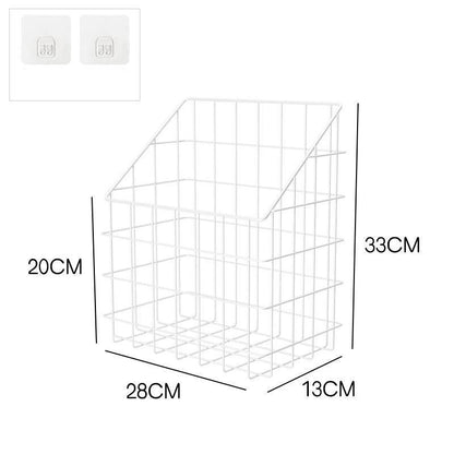 dimensions Panier à Linge Suspendu en Métal blanc 