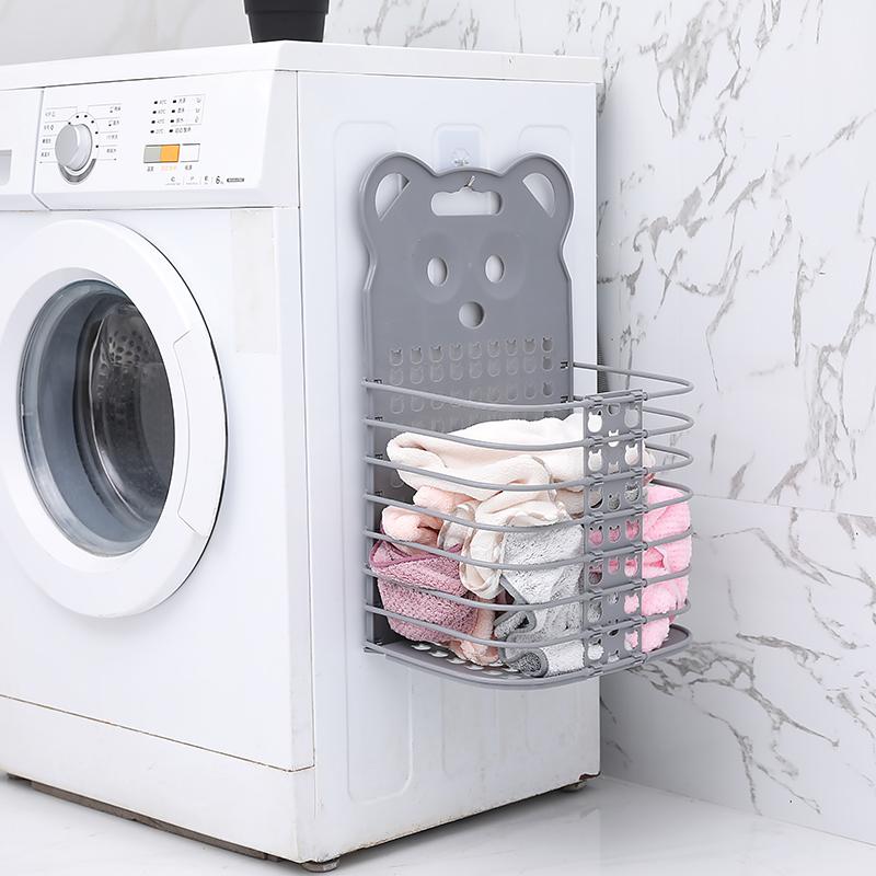 bac à linge en plastique pour accrocher au mur