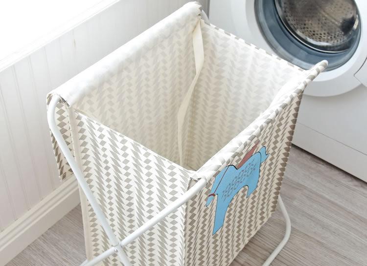 vue du dessus Panier Tissu Beige pour bébé