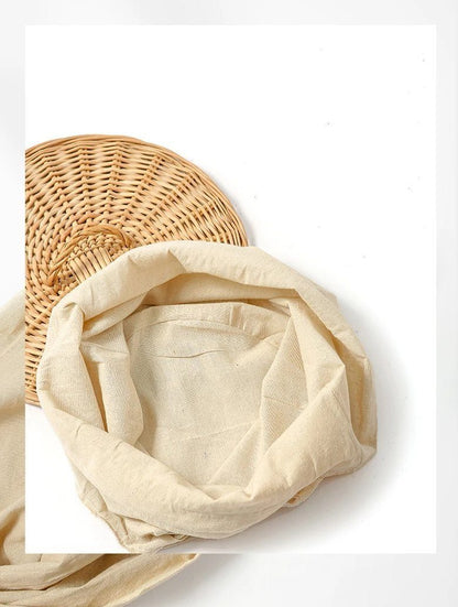 doublure en coton 100% naturel pour panier à linge en osier