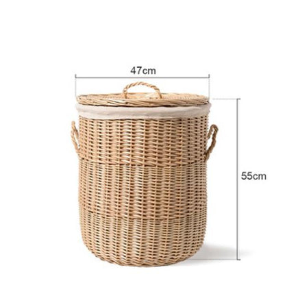 Panier de Linge en Osier Style Nordique - Radius L Sans 