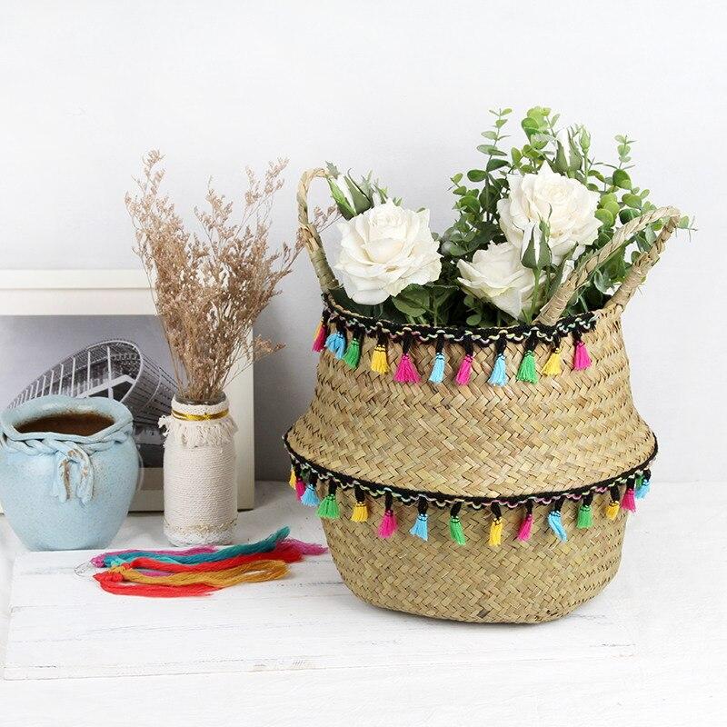 Panier Retractable Jonc de Mer colorés