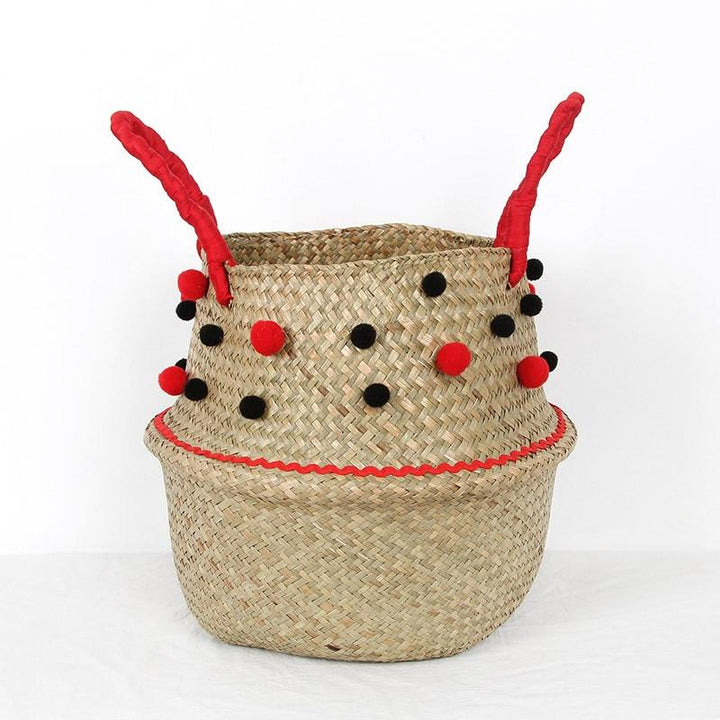 Panier Rond avec Pompon