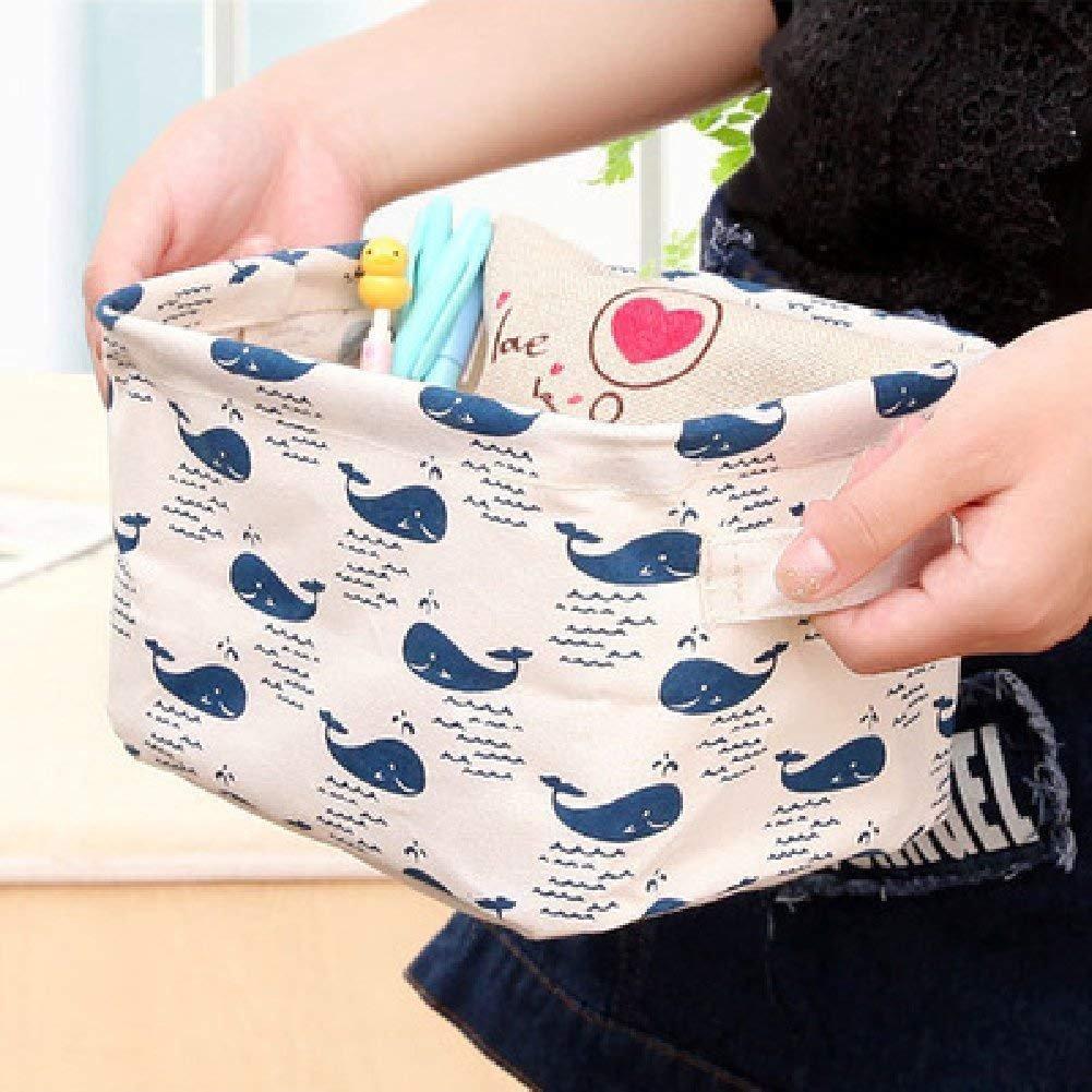 panier de rangement motifs baleines