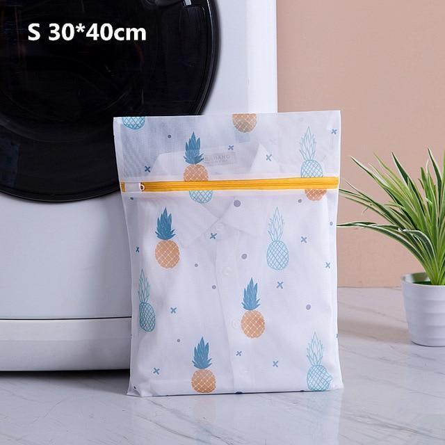 petite taille Sac à Linge Filet Blanc Ananas