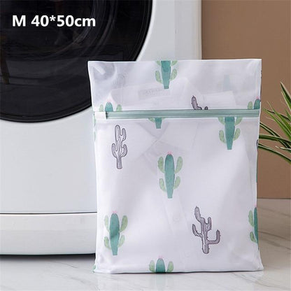 petit Sac à Linge Blanc Cactus